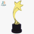 Regalo promocional Gold Custom Enamel Star Logo Metal Oscar Crystal Trophy en Stock