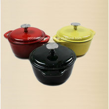 3PCS Enamel Cast Iron Cookware Set for Three Size Casserole