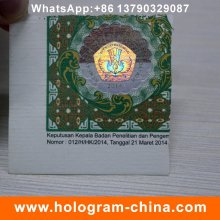 Custom Hot Stamped Paper Holographic Label