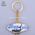 Supply From China Enamel Keyring Custom Oval Logo Metal Keychain