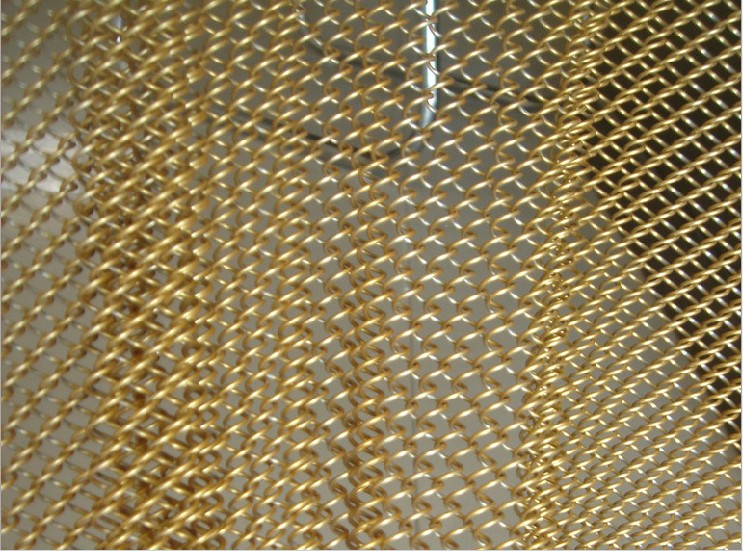 Brass Decorative metal wire mesh curtain