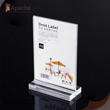 Acrylic Ads Display Table Card/ Menu Holder