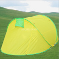 2 person Yellow Tent, transpiration anti-mosquito Artificial Build-up Two-Door Tents