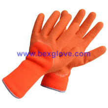 Thermo Latex Handschuh, Arbeitshandschuh, Winterarm Handschuhe