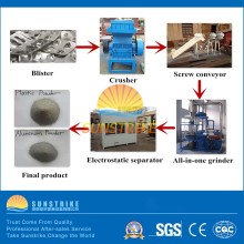 Verschwenden Sie medizinische Blisterfolie Recycling Maschine