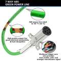 7 Way Spring Power Cable for Trailer Trucks