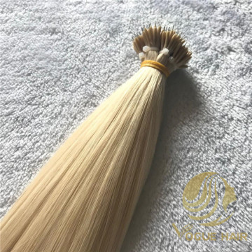 Blonde remy cuticle nano ring hair extensions