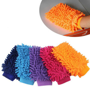 red orange microfiber cloth mitt dusting mitt