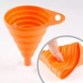 Flexible Silicone Foldable Funnel Liquid Powder Transfer