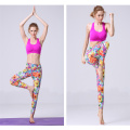 Medida moda mujer brillante lycra polainas los pantalones yoga