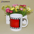 Sublimation changeant de couleur tasse de café blanc