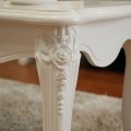 Dernière conception de table basse en bois blanc