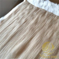 Custom machine weft hair with beads