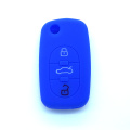 Custom silicone rubber car key case for Audi