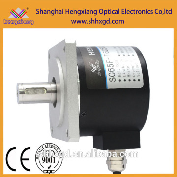 SC65F flange motor encoder incremental solid encoder 15mm with keyway