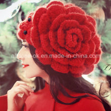 New Design Fashion Hand Crochet Knitted Lady Hat Beanie