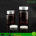 60ml 90ml 150ml Amber Plastic Pet Pill Bottle with Cap and Foil Liner or Pressure Sensitive Liner