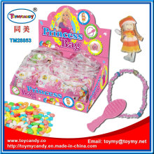 Plastic Princess Bag Girls Toy with Cnady