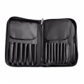 Black PU Bag for Makeup Brushes