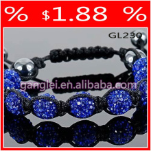 синий shamballa браслет