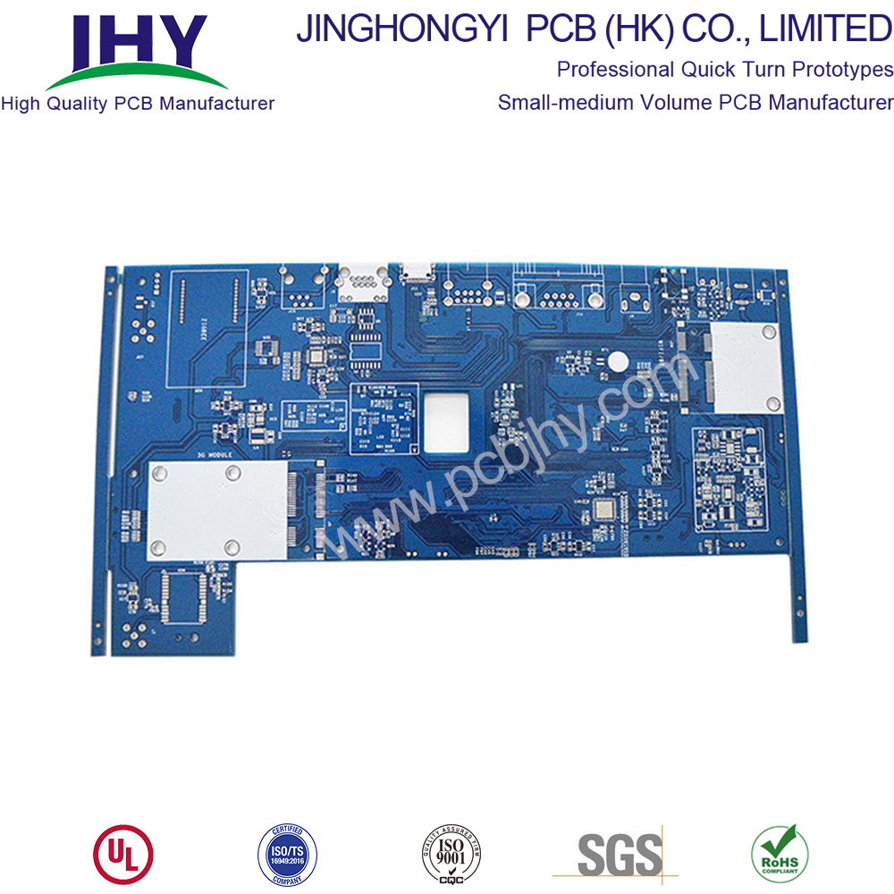 Blue HASL LF 1oz 1.6mm 4 Layer Rigid PCB