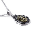 Нержавеющая сталь Mens Skull Pendant Necklace