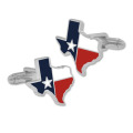 Luxury Texas State Flag Cufflinks with Gold Plating