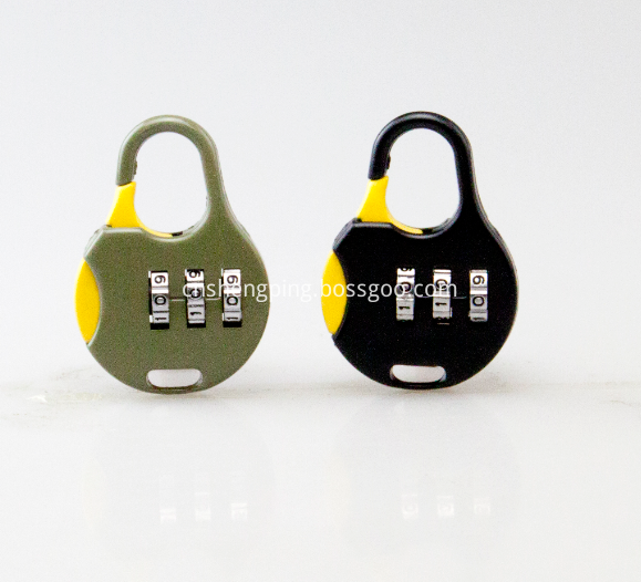 Zinc Alloy Colorful Combination School Bag Padlock