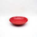 Rot gefärbte Keramikschüssel benutzerdefinierte Salsa -Schalen