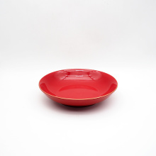 Red Colored Ceramic Enamel Bowl Custom Salsa Bowls