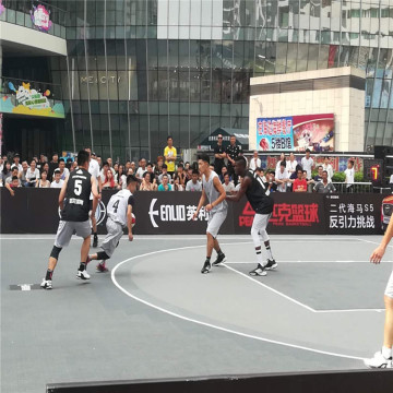 FIBA 3x3 Basketball ineinandergreigender Gerichtsmatte