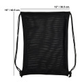 Multi Functional Mesh Bag With Drawstring Straps