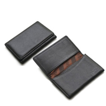 PU leather men's name card holder foldable holder