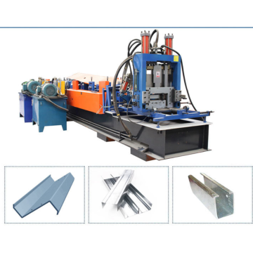 Multifunktionales Schneiden C Purlins Rollformmaschine