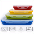 BPA Free Silicone Folding Bento Lunch Box