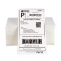 Fanfold 4x6 inch Blank Direct Thermal Shipping label