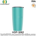 20oz Wholesale Double Wall Plastic Cup, Promotion BPA Free Plastic Tumbler with Straw (HDP-3062)