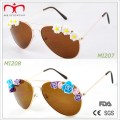 2015 Fashion Style Damen-Metall-Sonnenbrille mit Blumen-Dekoration (MI207-MI209)