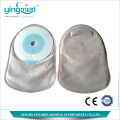 Disposable one-piece closed ostomy pouch