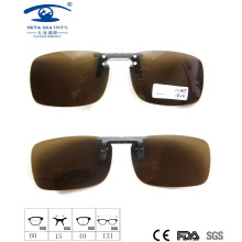 2015 Fashion Design Clip on Sunglasses, Polarized Lens Sunglasses