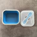 Boîte à bento en silicone pour contenants alimentaires pliables sérigraphie