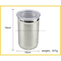 Stainless Steel Food Storage Jar with Plastic Lip