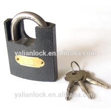 China Suppliers Cheap Shackle Half Protected Arc Type Cross Key Plastic Painted iron Padlock