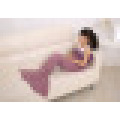 New Hot Children Yarn Knitted Mermaid Tail Blanket