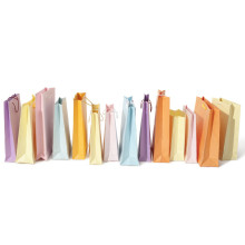 Colores Bolsa de compras personalizada Bolsa de papel Bolsa de impresión