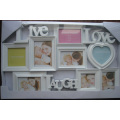 Nuevo estilo 8 apertura Collage plástico blanco con marco carta vivo amor risa y corazón