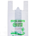 Les sacs de gilet non tissés écologiques réutilisables de catégorie comestible W coupent les sacs non tissés de T-shirt pour le shopping