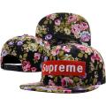 Wholesale high quality fashion design adjustable flat brim Supreme cap hat