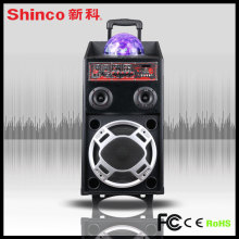 Alto-falantes estéreo Bluetooth LED para Karaoke