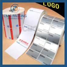 Paper and Plastic Sticker in Roll with Customized Printing